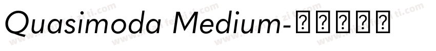Quasimoda Medium字体转换
